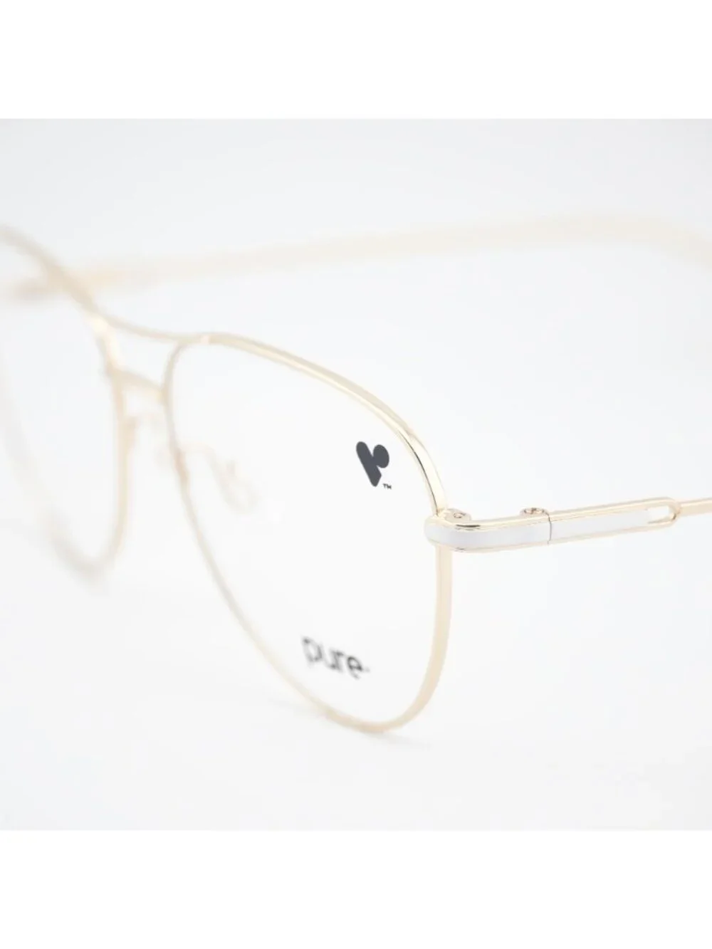 Pure P-5024 N 719 Eyeglasses Gold 56mm Square Frame